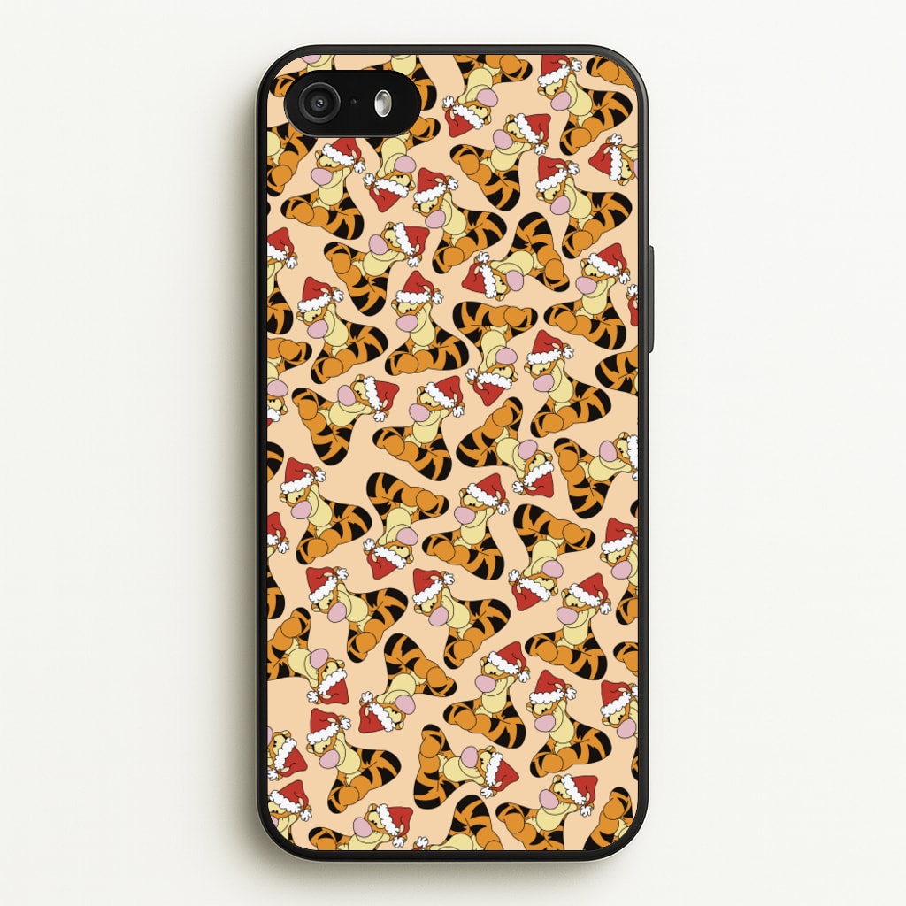 Tiger Pattern Christmas - Disney Christmas Phone Case for iPhone 5 / 5s / SE 2016
