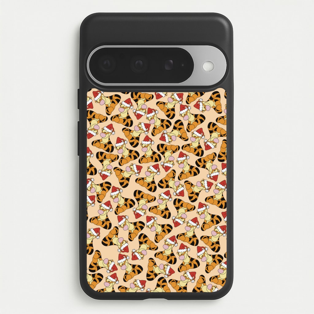 Tiger Pattern Christmas Phone Case for Google Pixel 10 Pro XL