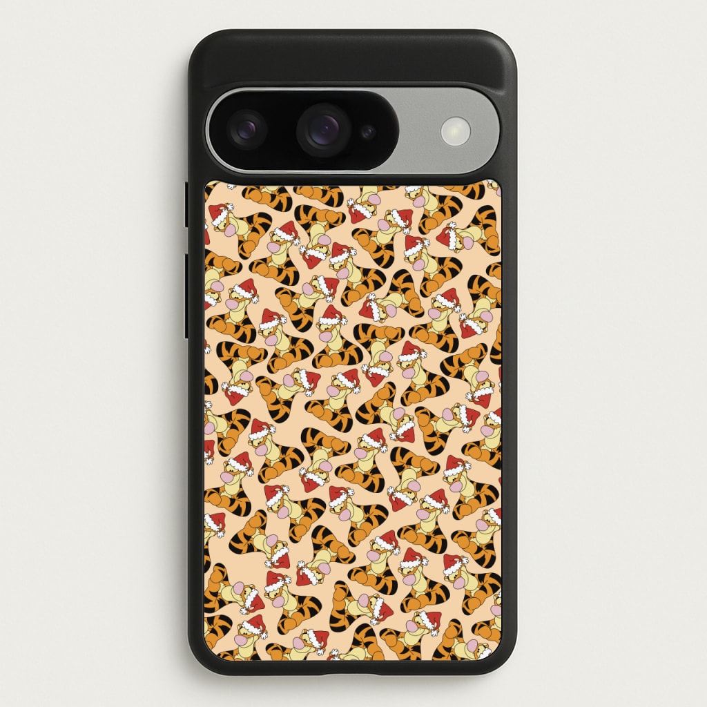 Tiger Pattern Christmas Phone Case for Google Pixel 10 / 10 Pro