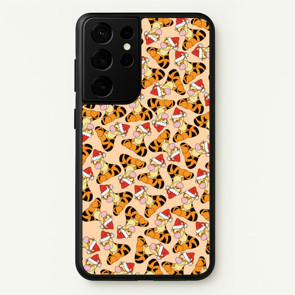 Tiger Pattern Christmas - Disney Christmas Phone Case for Galaxy S21 Ultra