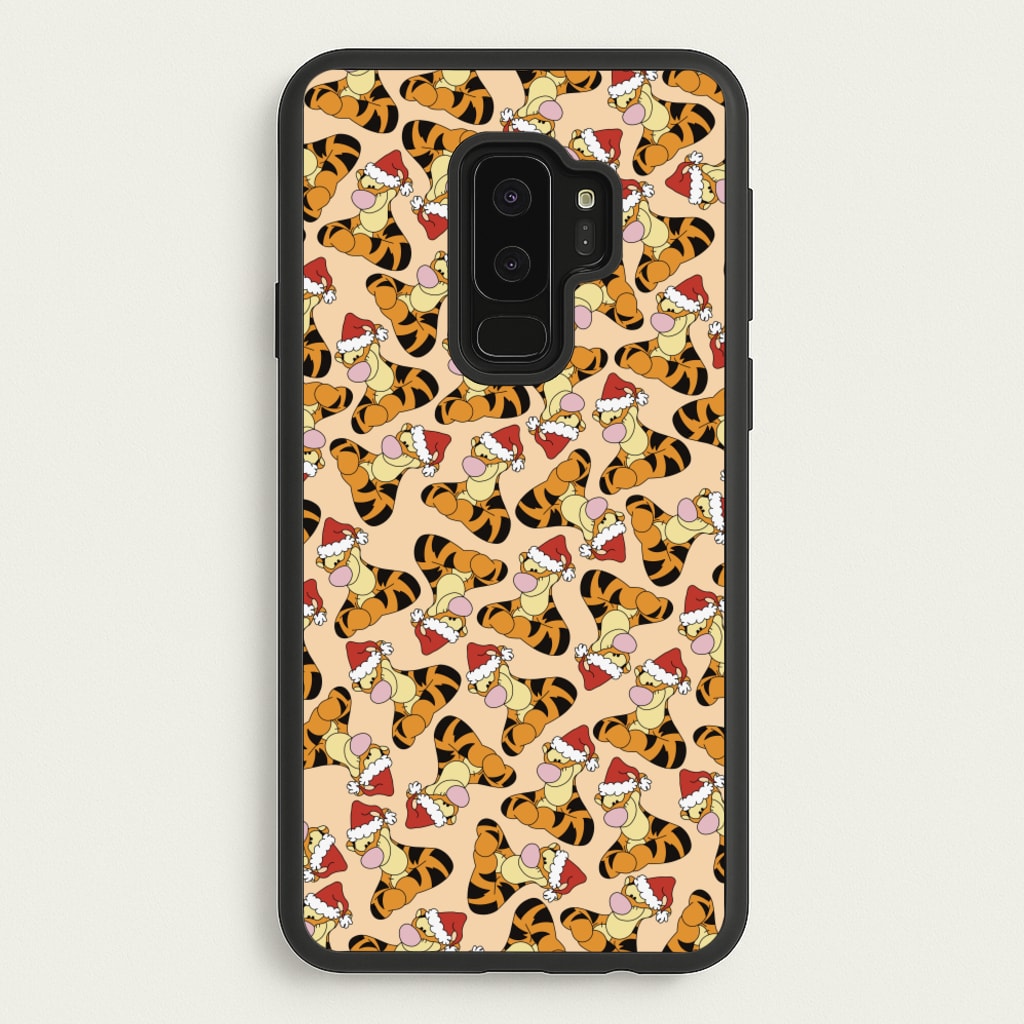 Tiger Pattern Christmas - Disney Christmas Phone Case for Galaxy S9 Plus