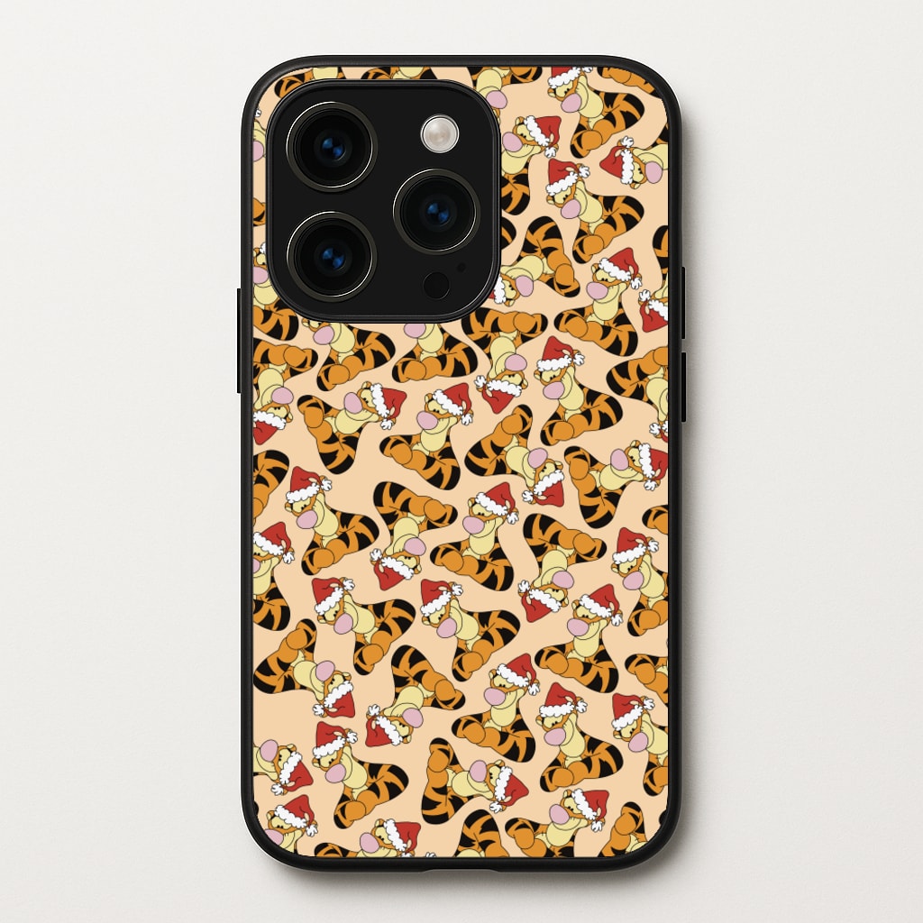 Tiger Pattern Christmas - Disney Christmas Phone Case for iPhone 15 Pro Max