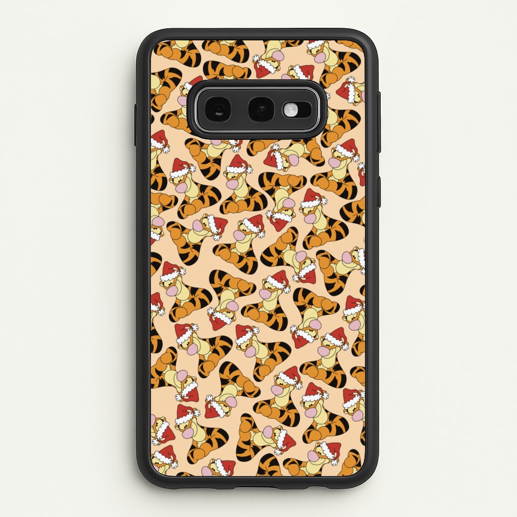 Tiger Pattern Christmas - Disney Christmas Phone Case for Galaxy S10e