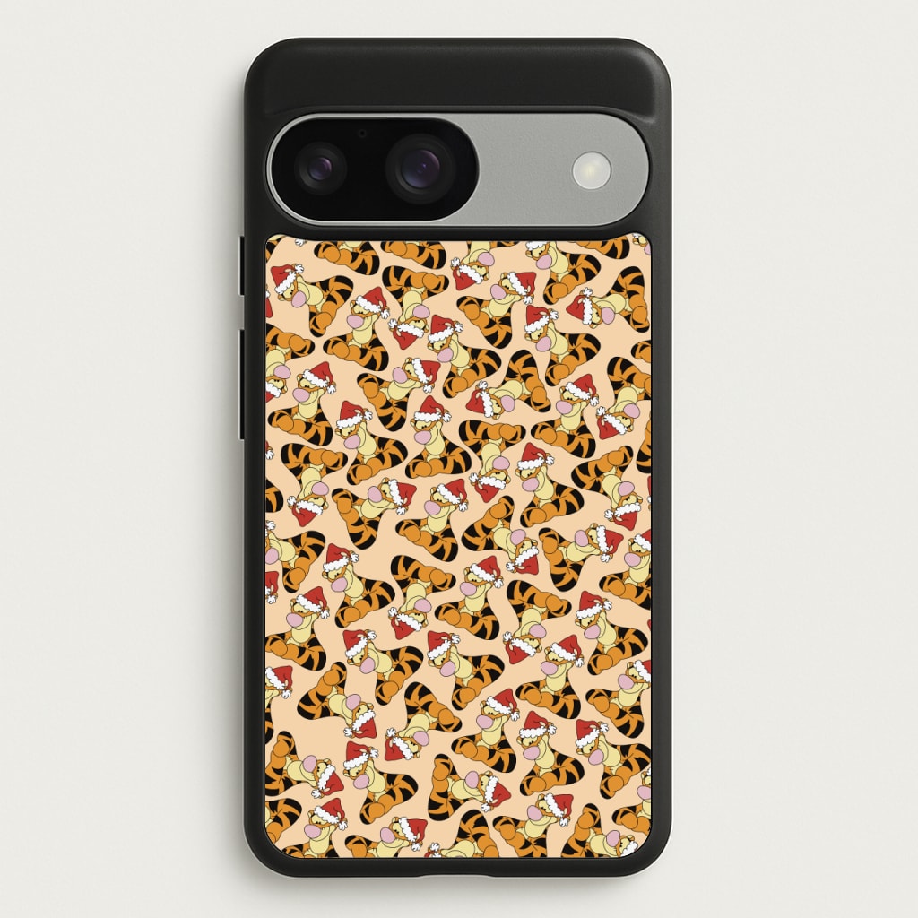 Tiger Pattern Christmas - Disney Christmas Phone Case for Google Pixel 9 / 9 Pro