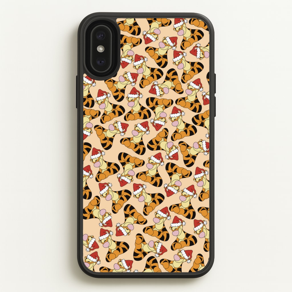 Tiger Pattern Christmas - Disney Christmas Phone Case for iPhone XS Max