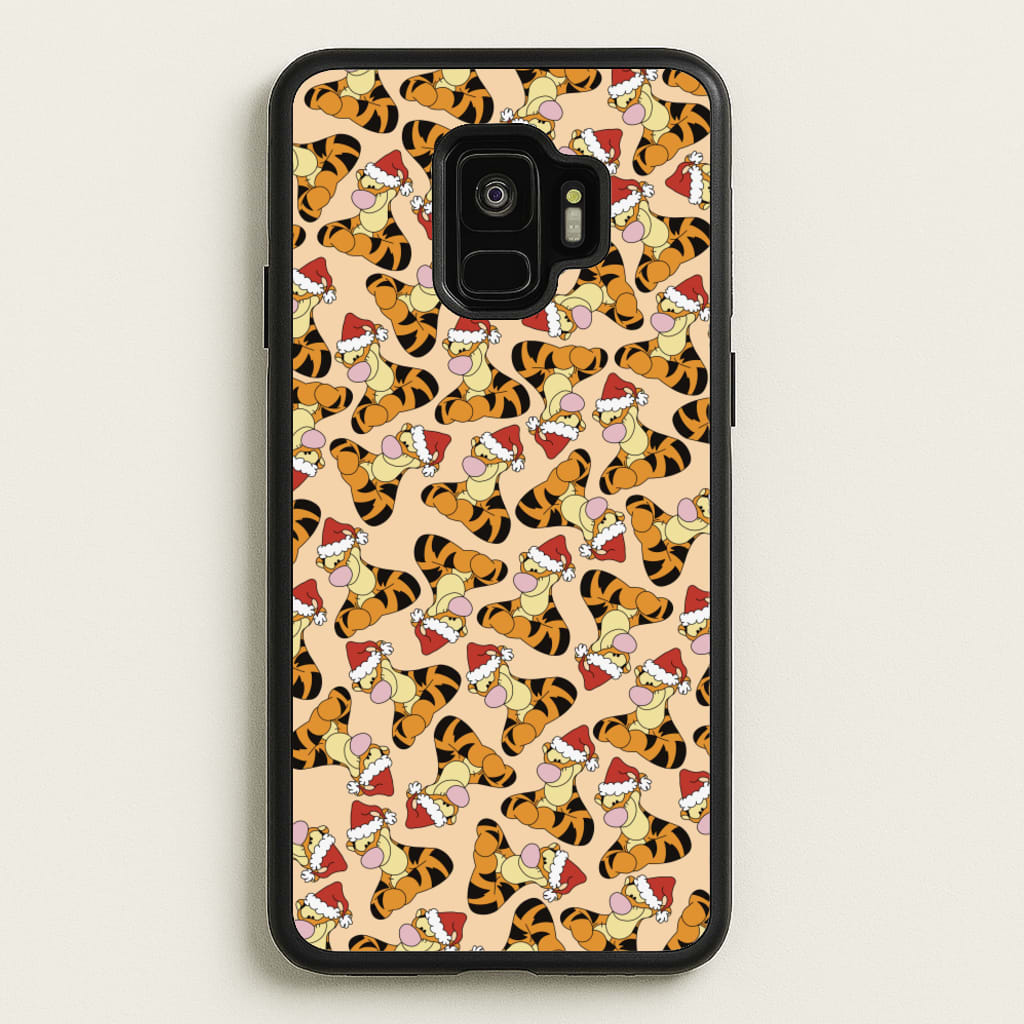 Tiger Pattern Christmas - Disney Christmas Phone Case for Galaxy S9