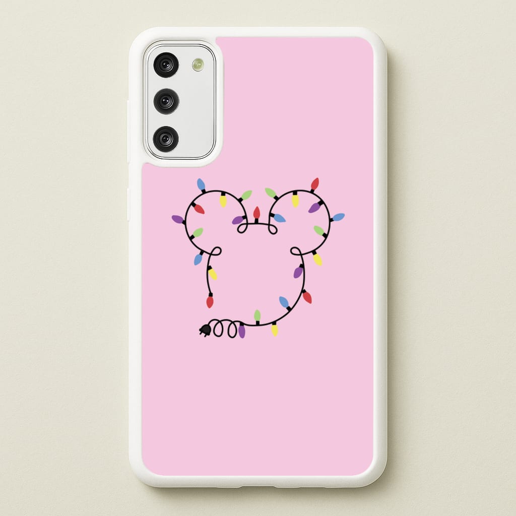 Mouse Christmas Lights Christmas - Disney Christmas Phone Case for Galaxy S20