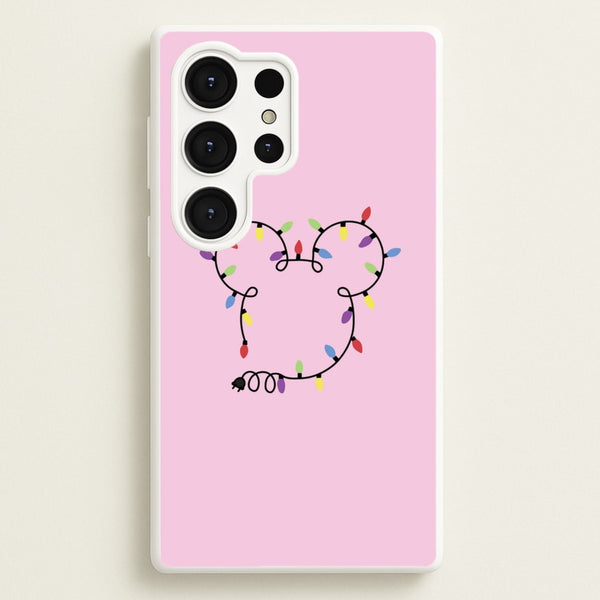 Mouse Christmas Lights Christmas - Disney Christmas Phone Case for Galaxy S25 Ultra