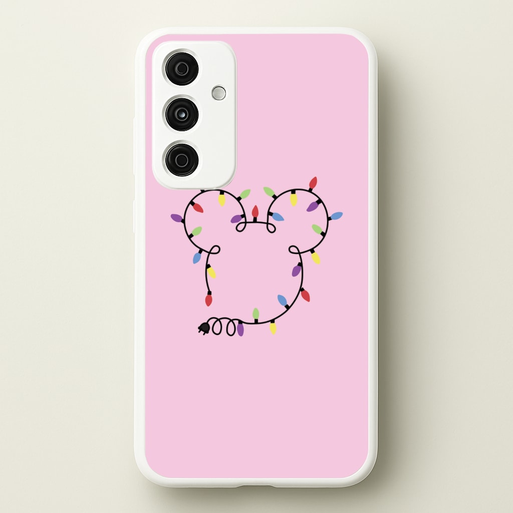 Mouse Christmas Lights Christmas - Disney Christmas Phone Case for Galaxy A55