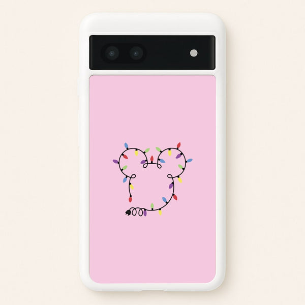 Mouse Christmas Lights Christmas - Disney Christmas Phone Case for Google Pixel 7a