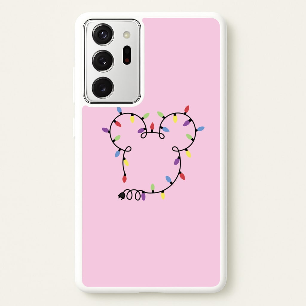 Mouse Christmas Lights Christmas - Disney Christmas Phone Case for Galaxy Note 20 Ultra