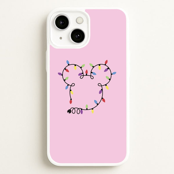 Mouse Christmas Lights Christmas - Disney Christmas Phone Case for iPhone 13 Mini
