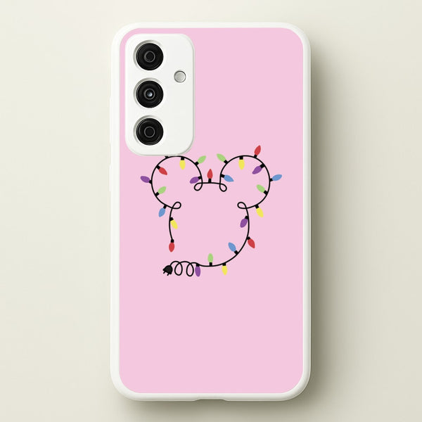 Mouse Christmas Lights Christmas - Disney Christmas Phone Case for Galaxy A35