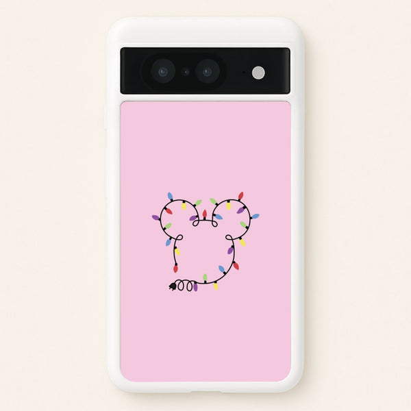 Mouse Christmas Lights Christmas - Disney Christmas Phone Case for Google Pixel 8