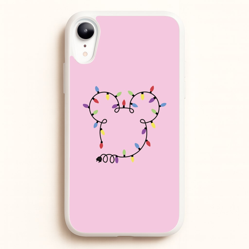 Mouse Christmas Lights Christmas - Disney Christmas Phone Case for iPhone XR