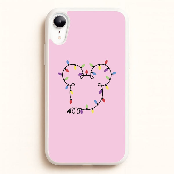 Mouse Christmas Lights Christmas - Disney Christmas Phone Case for iPhone XR