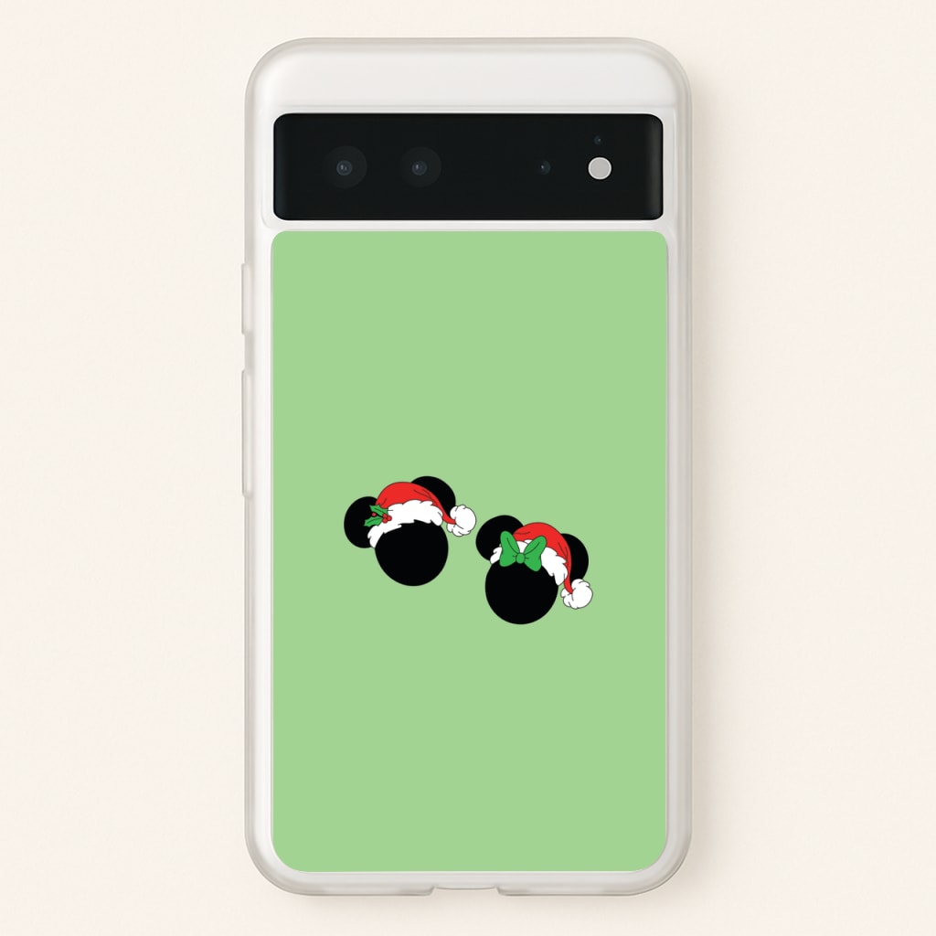 Festive Mice Christmas - Disney Christmas Phone Case for Google Pixel 6