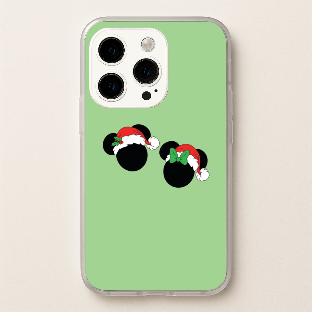 Festive Mice Christmas - Disney Christmas Phone Case for iPhone 15 Pro