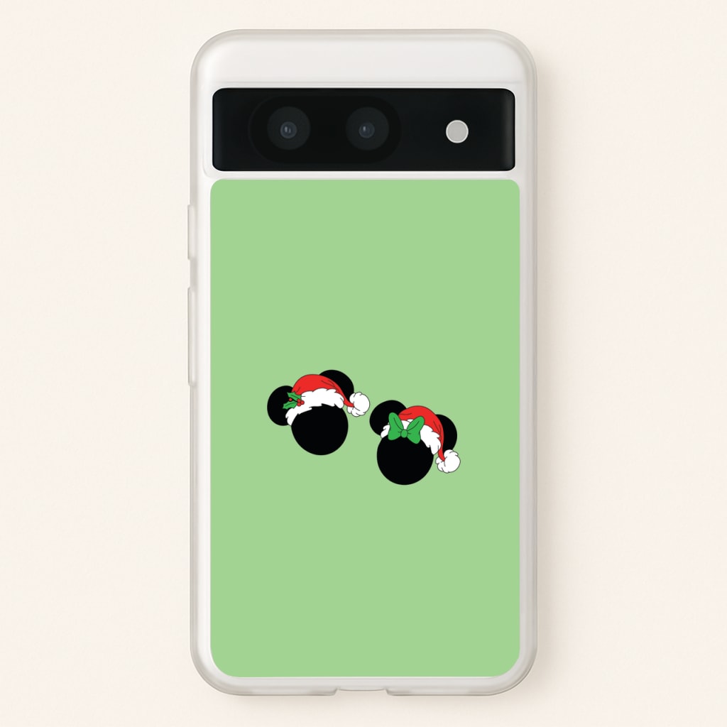 Festive Mice Christmas - Disney Christmas Phone Case for Google Pixel 8a