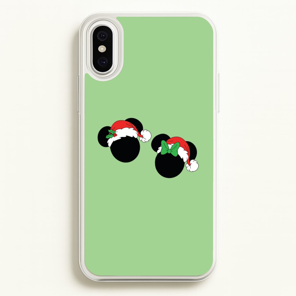 Festive Mice Christmas - Disney Christmas Phone Case for iPhone XS Max