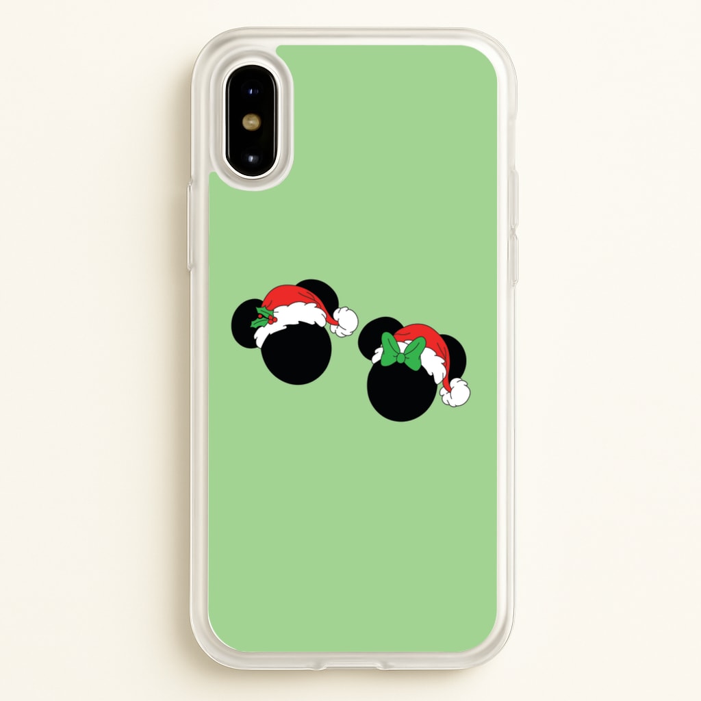 Festive Mice Christmas - Disney Christmas Phone Case for iPhone X / XS