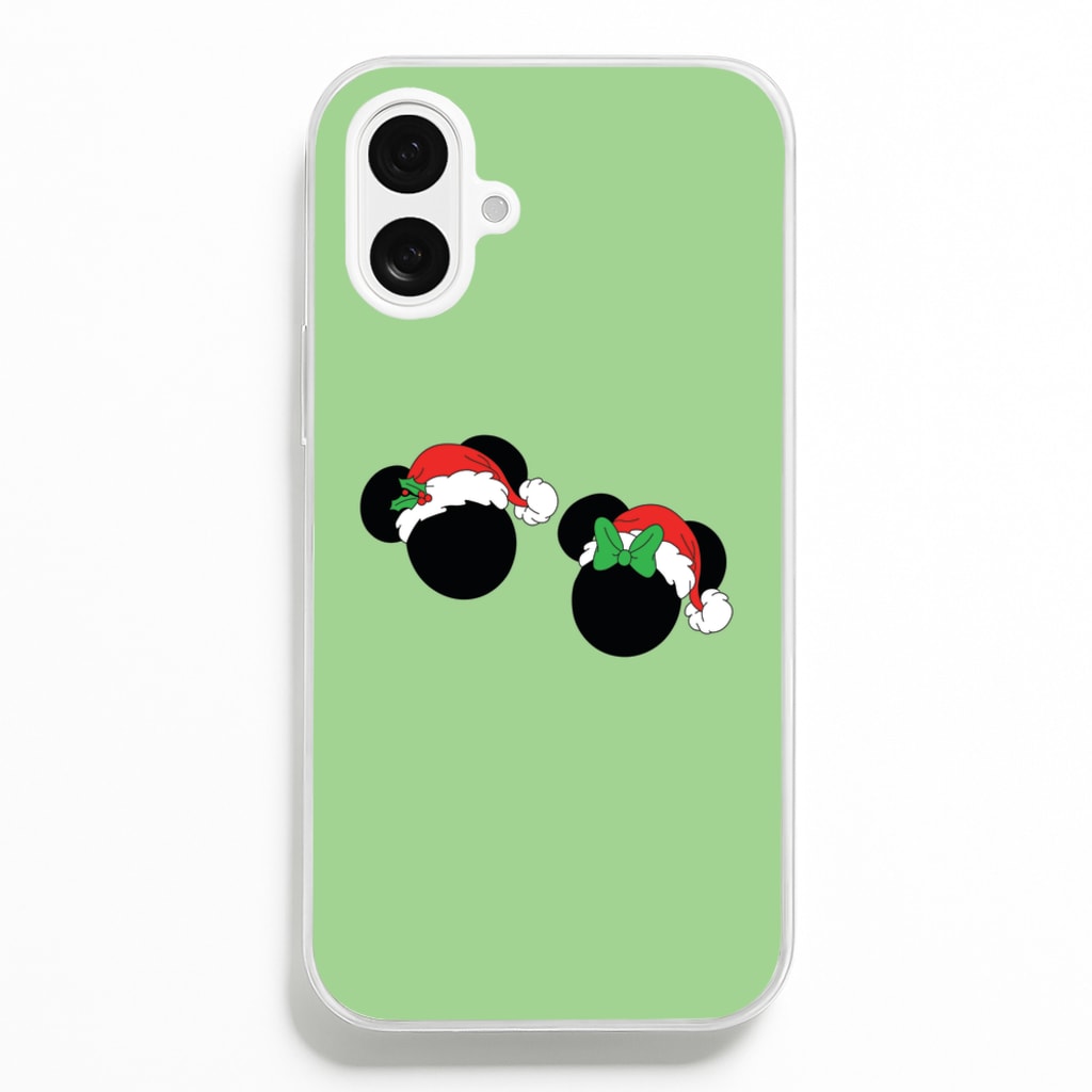 Festive Mice Christmas - Disney Christmas Phone Case for iPhone 16 Plus