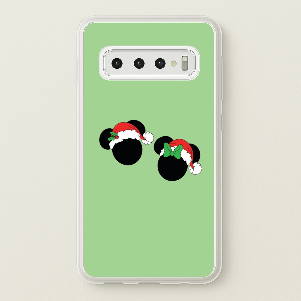 Festive Mice Christmas - Disney Christmas Phone Case for Galaxy S10