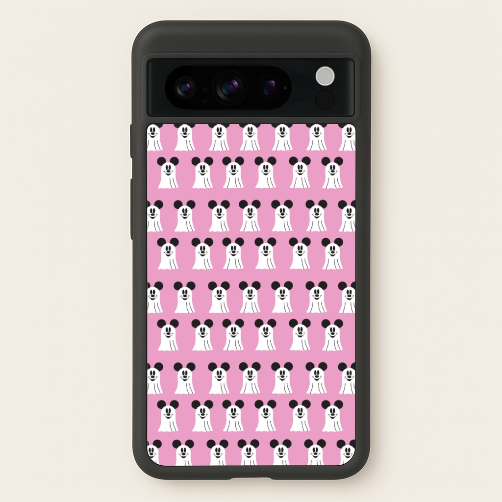 Mouse Ghost Pattern Halloween - Disney Halloween Phone Case for Google Pixel 8 Pro