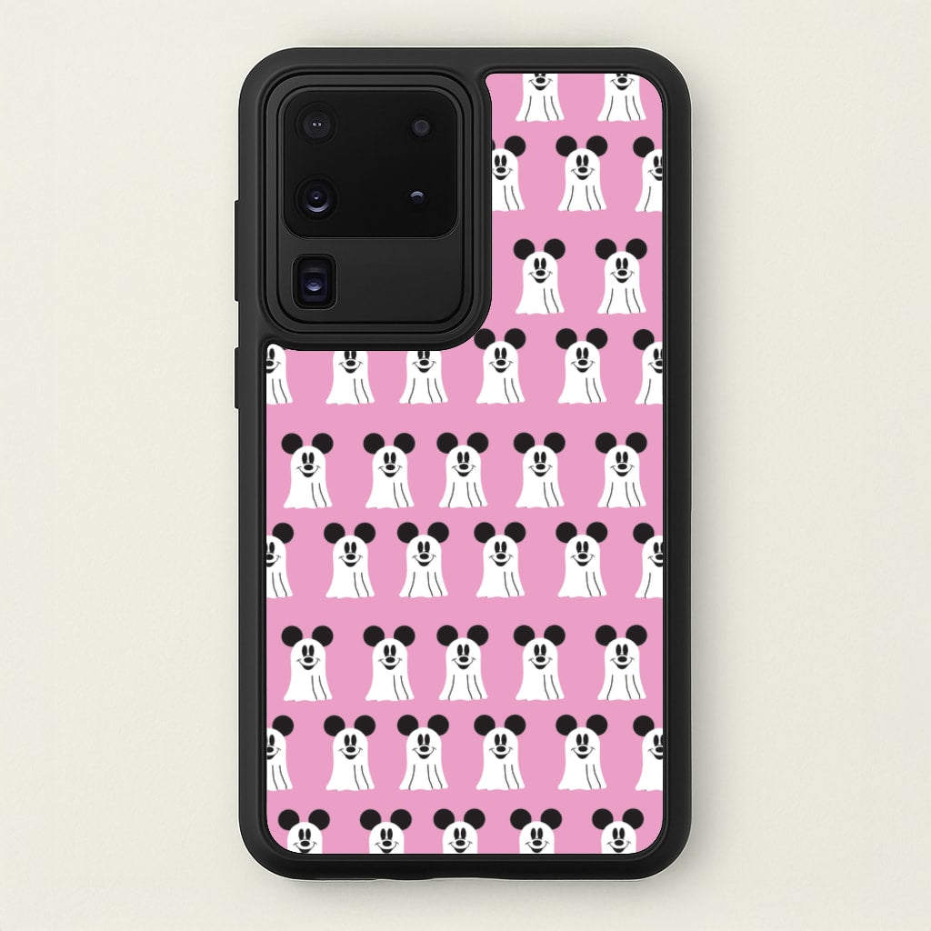 Mouse Ghost Pattern Halloween - Disney Halloween Phone Case for Galaxy S20 Ultra