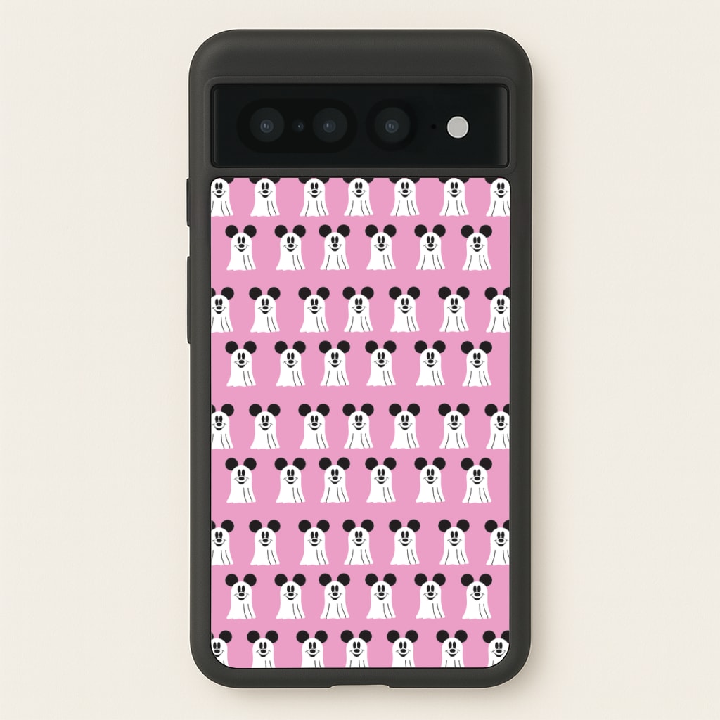 Mouse Ghost Pattern Halloween - Disney Halloween Phone Case for Google Pixel 7 Pro