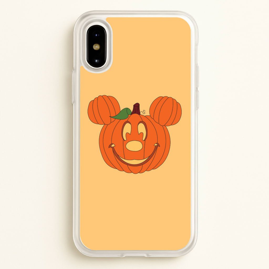 Mouse Pumpkin Halloween - Disney Halloween Phone Case for iPhone X / XS