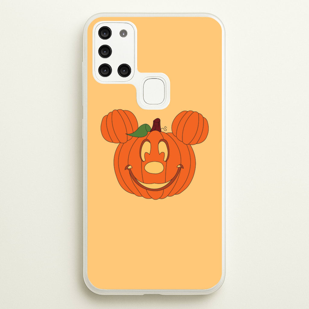 Mouse Pumpkin Halloween - Disney Halloween Phone Case for Galaxy A21s