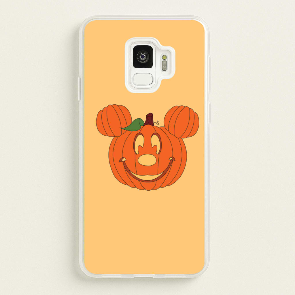 Mouse Pumpkin Halloween - Disney Halloween Phone Case for Galaxy S9