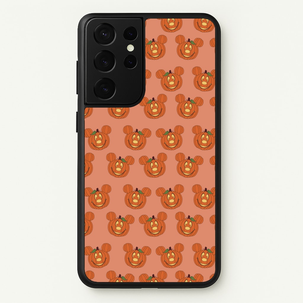 Mouse Pumpkin Pattern Halloween - Disney Halloween Phone Case for Galaxy S21 Ultra