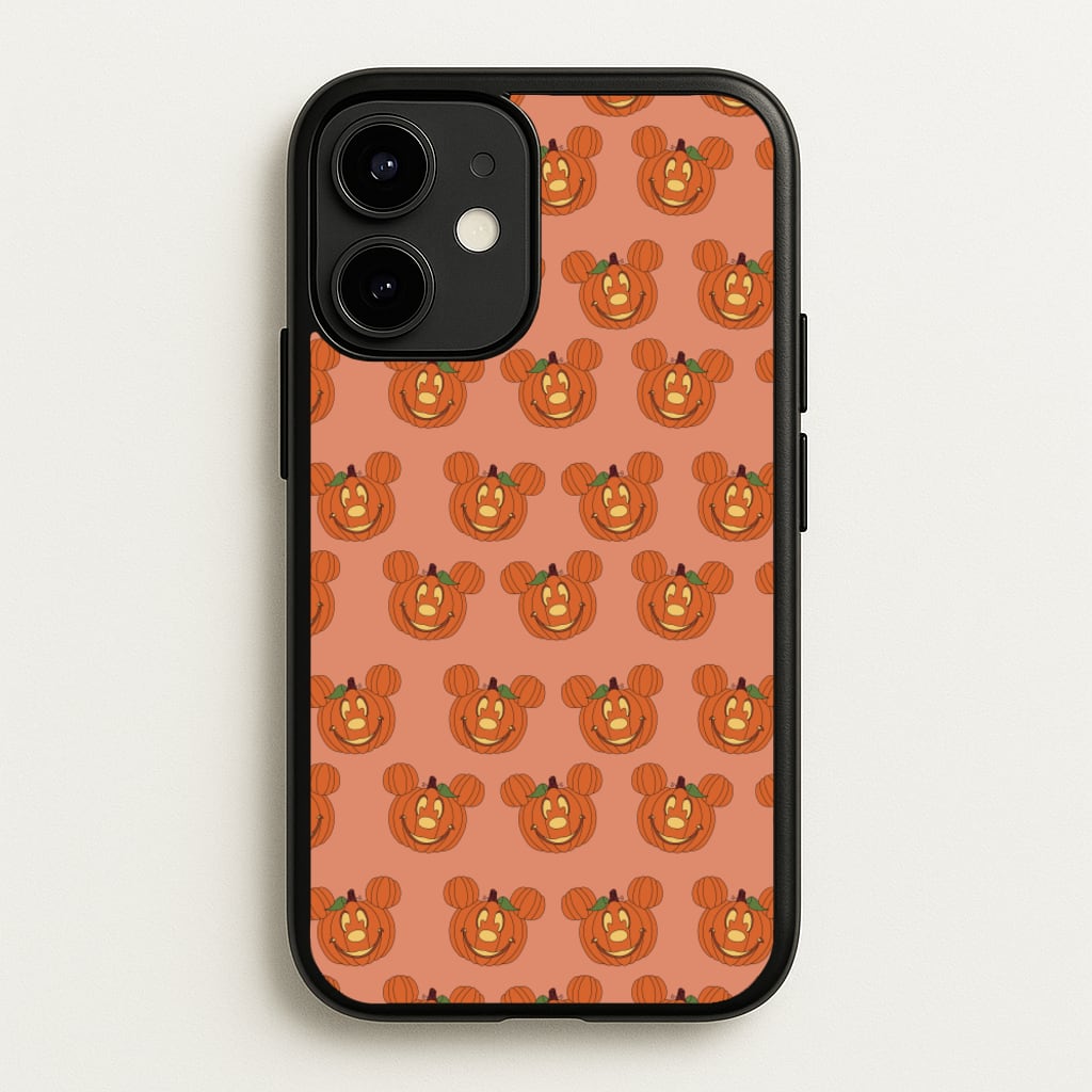 Mouse Pumpkin Pattern Halloween - Disney Halloween Phone Case for iPhone 12 Mini