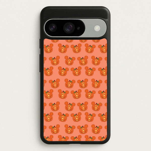 Mouse Pumpkin Pattern Halloween Phone Case for Google Pixel 10 / 10 Pro