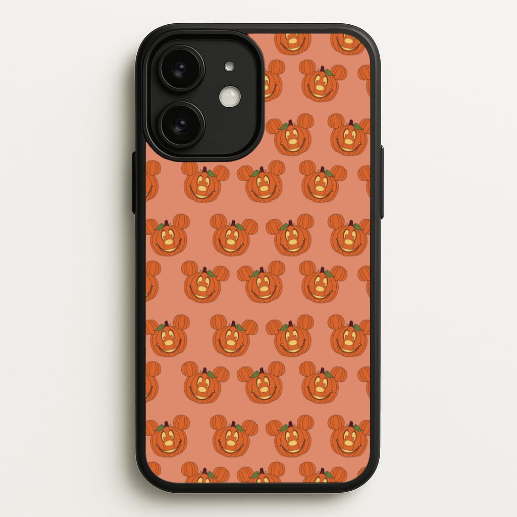 Mouse Pumpkin Pattern Halloween - Disney Halloween Phone Case for iPhone 11