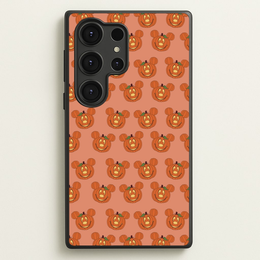 Mouse Pumpkin Pattern Halloween - Disney Halloween Phone Case for Galaxy S25 Ultra