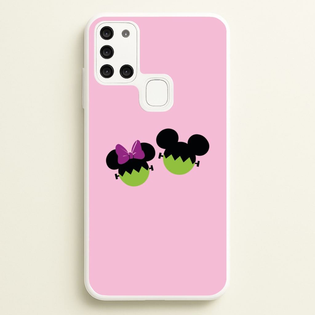 Frankenstein Mice Halloween - Disney Halloween Phone Case for Galaxy A21s