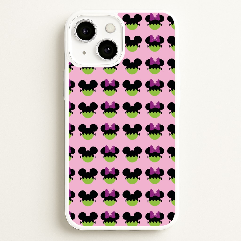 Frankenstein Mice Pattern Halloween - Disney Halloween Phone Case for iPhone 13