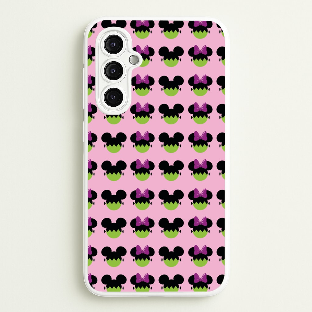 Frankenstein Mice Pattern Halloween - Disney Halloween Phone Case for Galaxy A14