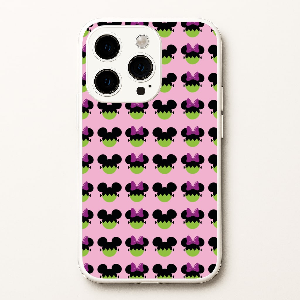 Frankenstein Mice Pattern Halloween - Disney Halloween Phone Case for iPhone 15 Pro