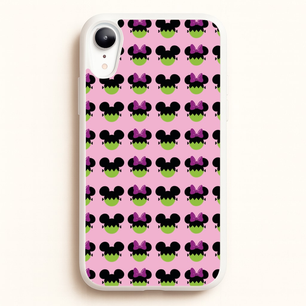 Frankenstein Mice Pattern Halloween - Disney Halloween Phone Case for iPhone XR