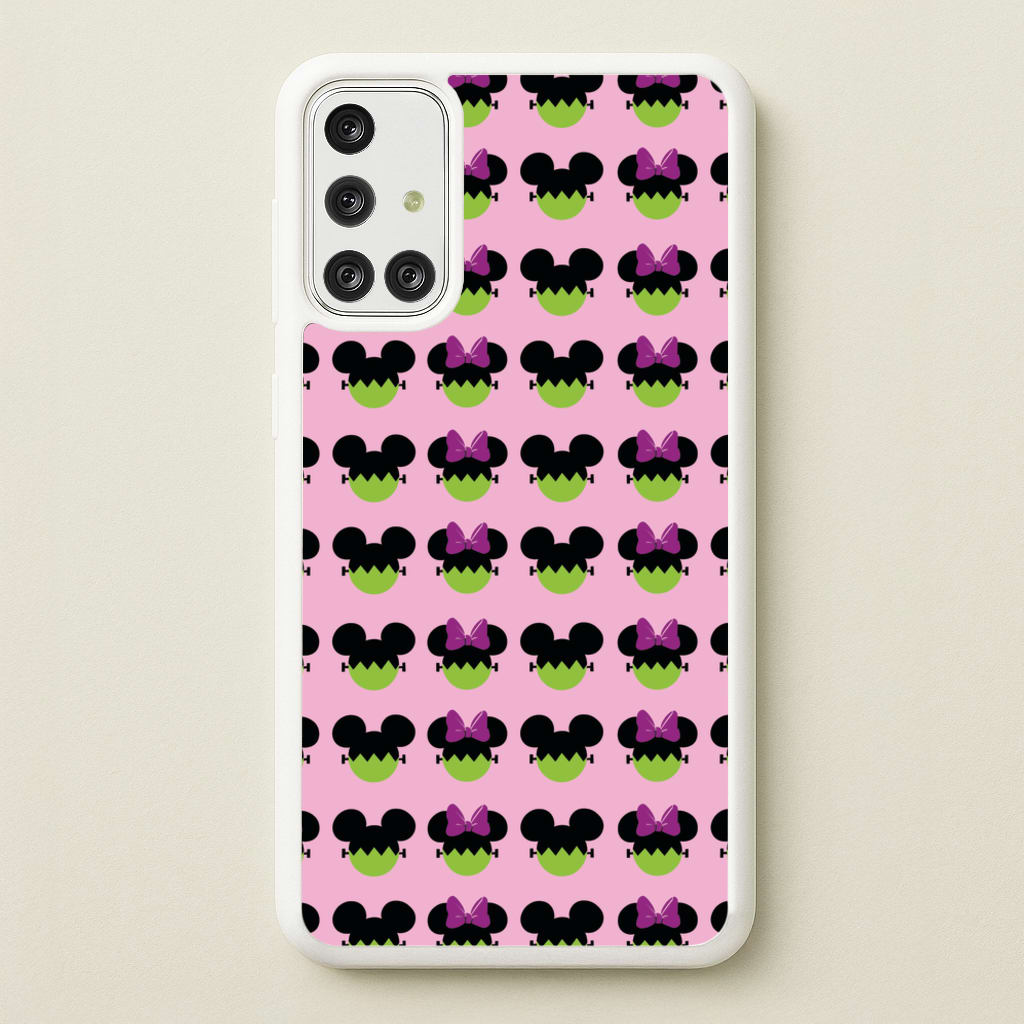 Frankenstein Mice Pattern Halloween - Disney Halloween Phone Case for Galaxy A71