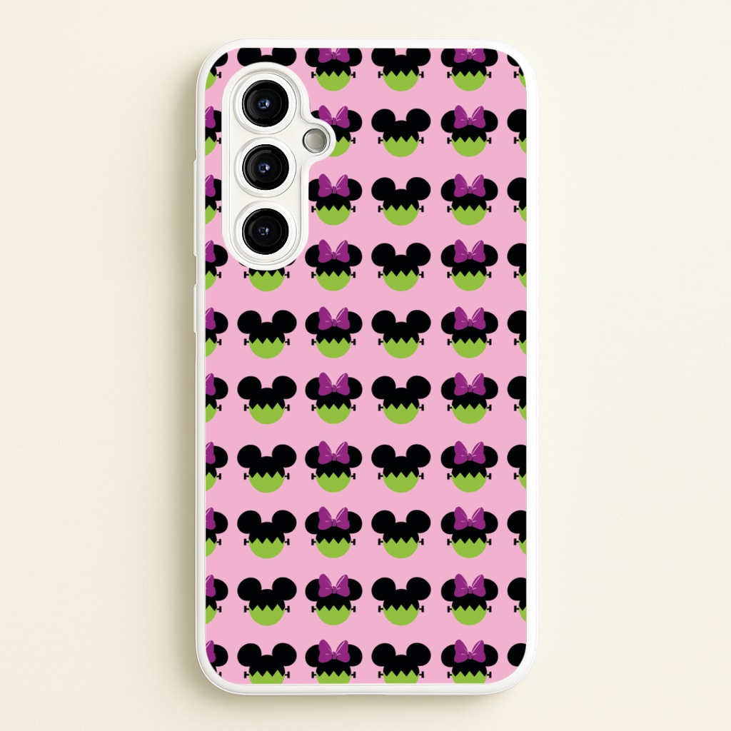 Frankenstein Mice Pattern Halloween - Disney Halloween Phone Case for Galaxy A54