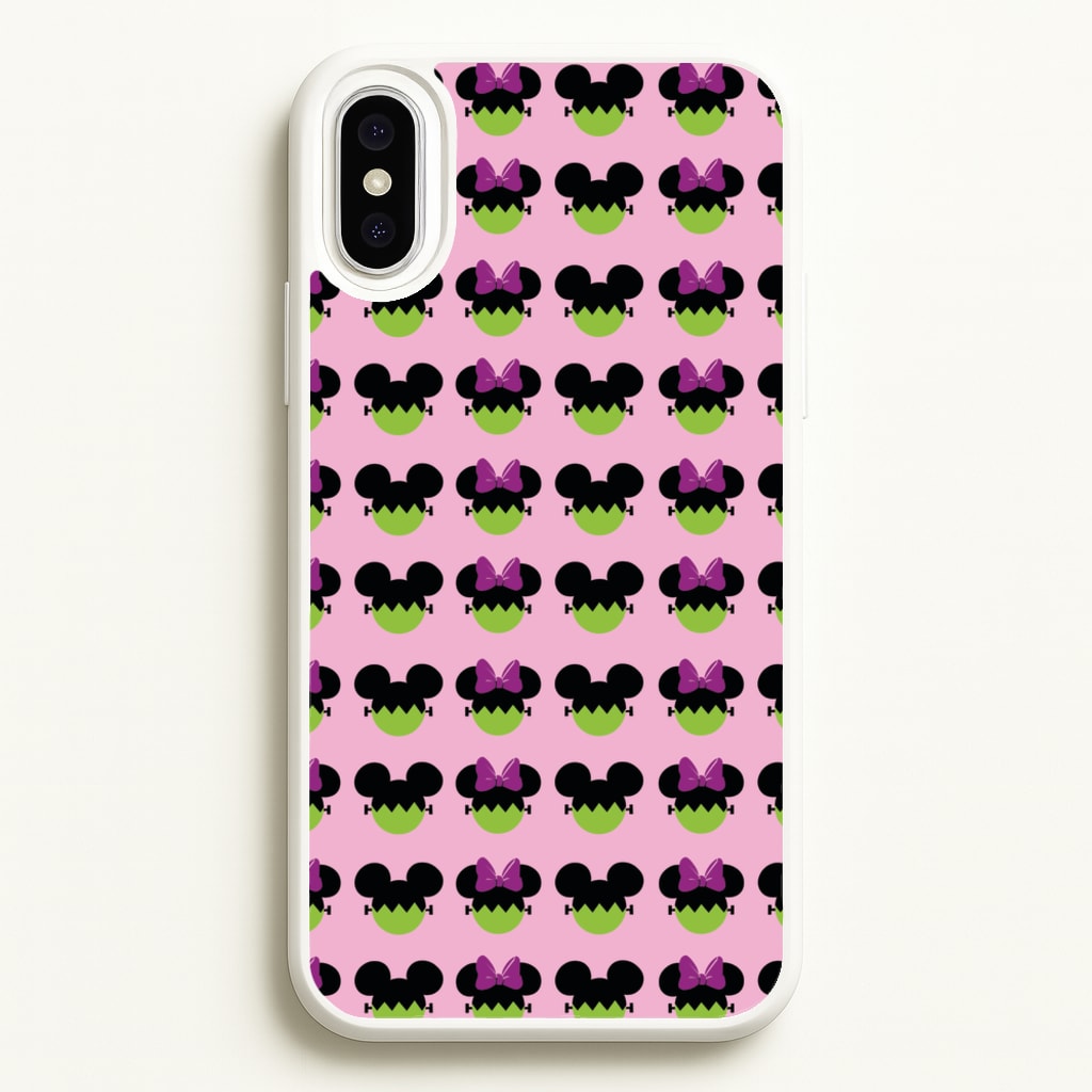 Frankenstein Mice Pattern Halloween - Disney Halloween Phone Case for iPhone XS Max