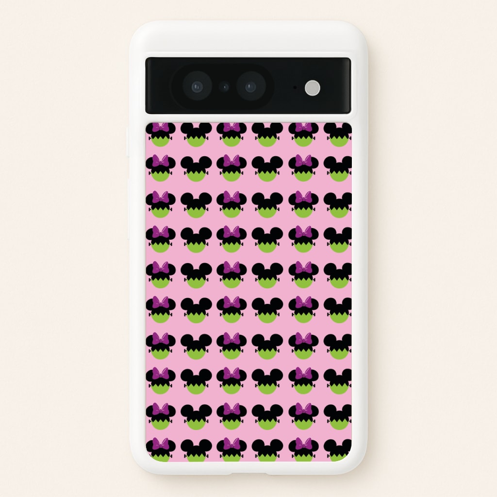 Frankenstein Mice Pattern Halloween - Disney Halloween Phone Case for Google Pixel 8