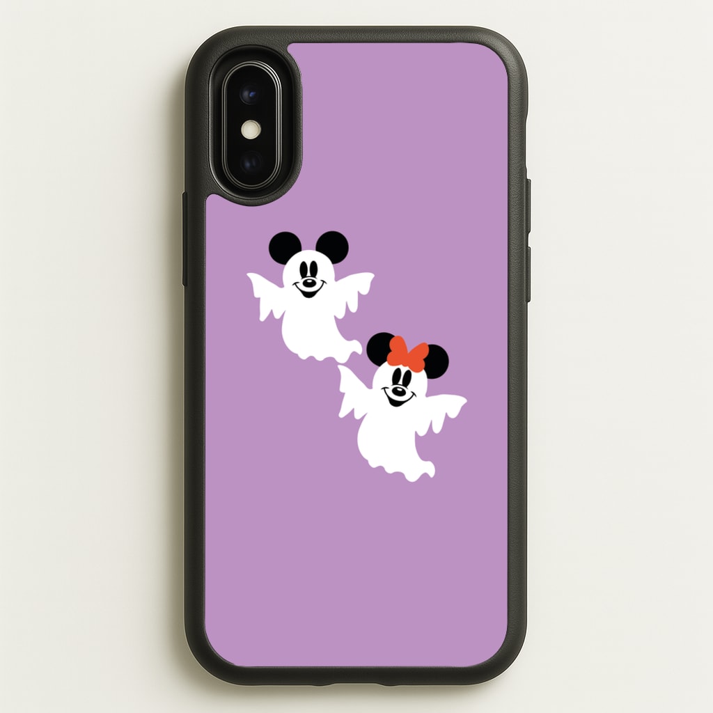 Mice Ghost Halloween - Disney Halloween Phone Case for iPhone X / XS