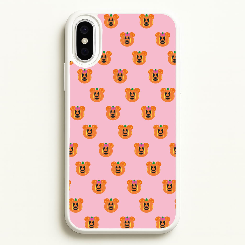 Female Mouse Pumpkin Pattern Halloween - Disney Halloween Phone Case for iPhone XS Max