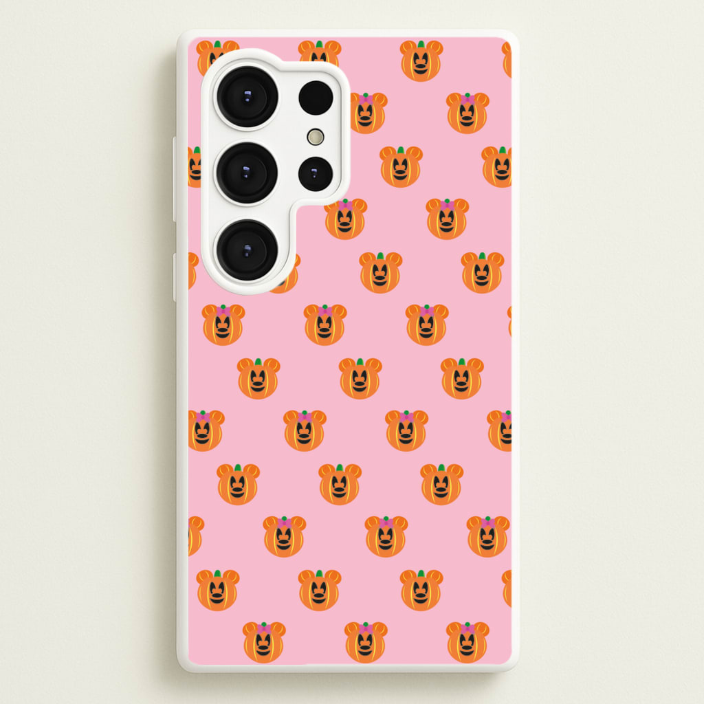 Female Mouse Pumpkin Pattern Halloween - Disney Halloween Phone Case for Galaxy S25 Ultra